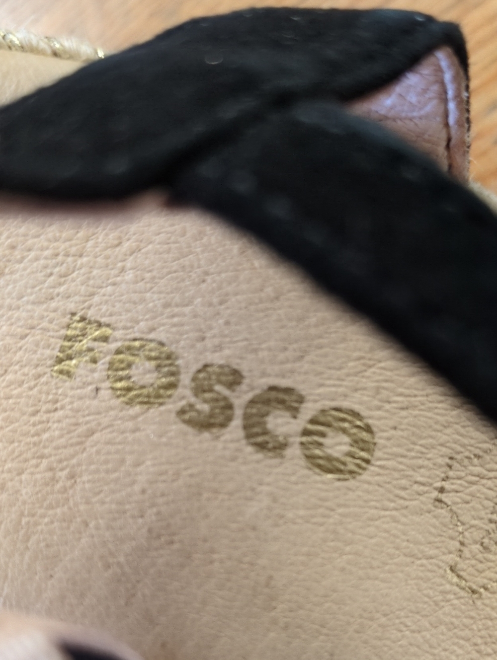 Fosco Espadrille Wedge Sandals Black Size 39 - Picture 9 of 11